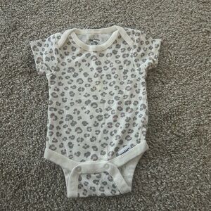 Gerber Newborn Leopard Print Onesie
